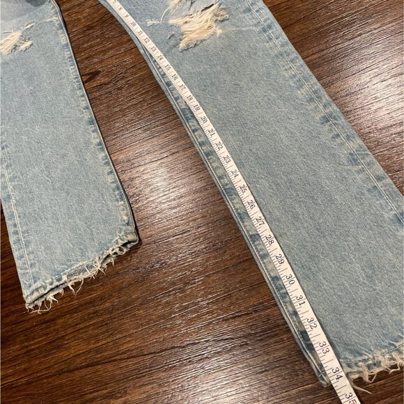 NWOT AG-ED Denim Men's 32x34 The Tellis Modern Slim Jean Distressed Ripped - Picture 10 of 11